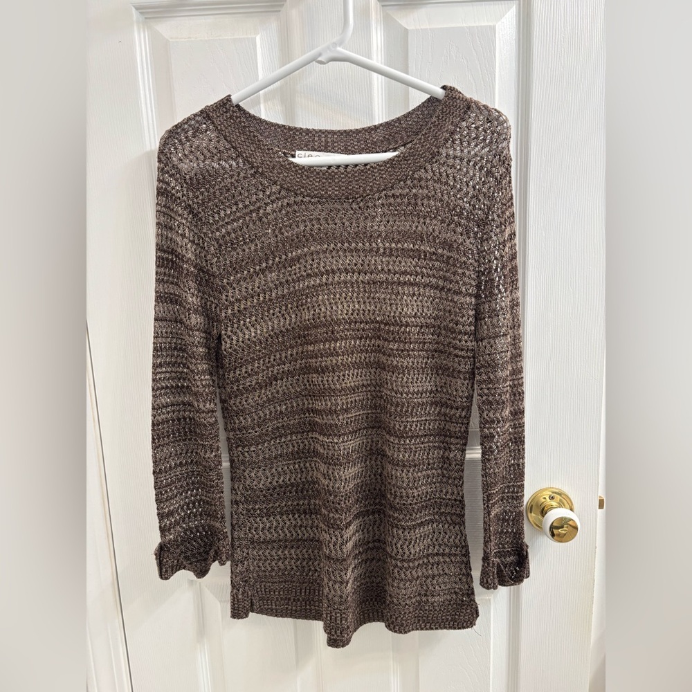 Cleo Chocolate Brown Knit Women's Sweater